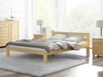 Postel z masivu VitBed 140x200cm Akio není lakovaná s roštem