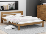 Postel z masivu VitBed 140x200cm Akio dub s roštem + Matrace Heka 140x200