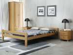 Postel z masivu VitBed 120x200 Fumi dub s roštem