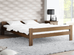 Postel z masivu VitBed 120x200 Fumi ořech s roštem