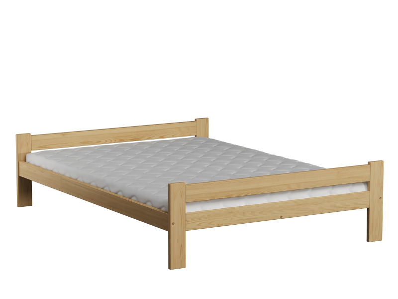Postel z masivu VitBed 140x200 Fumi borovice s roštem + Matrace Kassandra 140x200