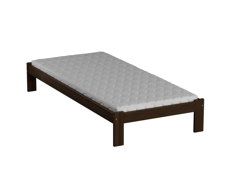 Postel z masivu VitBed 90x200 Anzu ořech s roštem + Matrace Karatos 90x200