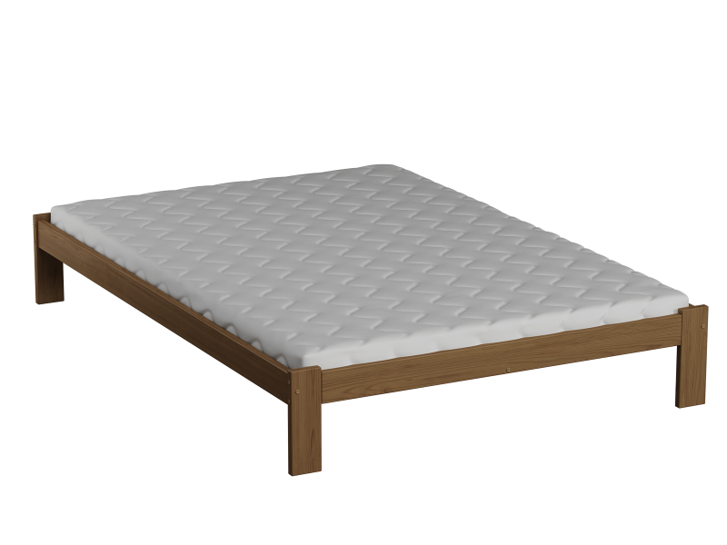 Postel z masivu  VitBed 140x200 Anzu dub s roštem + Matrace Karatos 140x200
