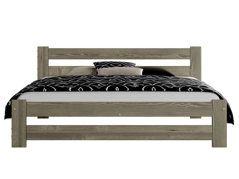 Postel z masivu VitBed 120x200cm Eureka lanýžový dub s roštem