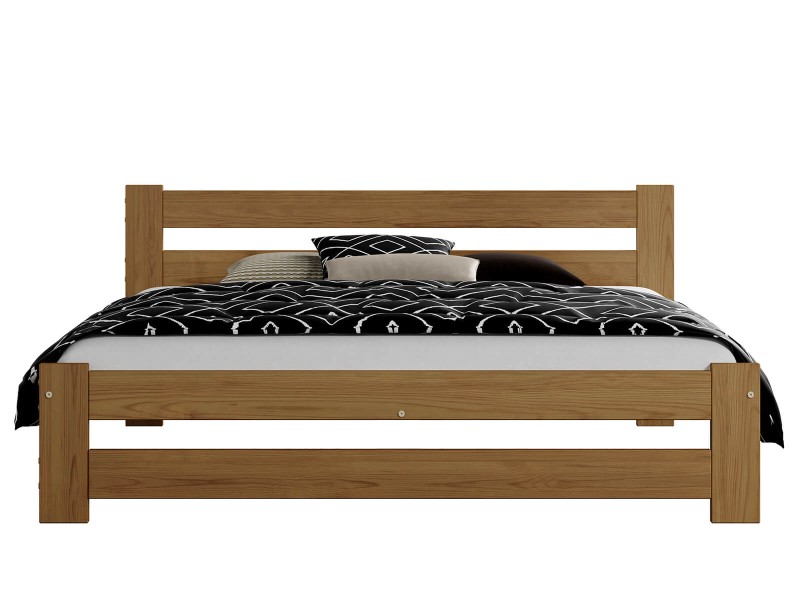 Postel z masivu VitBed 160x200cm Eureka dub s roštem + Matrace Niobé 160x200