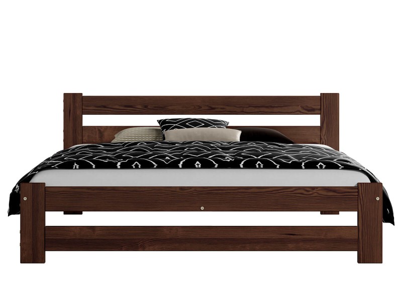 Postel z masivu VitBed 140x200cm Eureka ořech s roštem