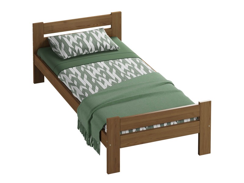 Postel z masivu VitBed 90x200cm Kenta dub s roštem