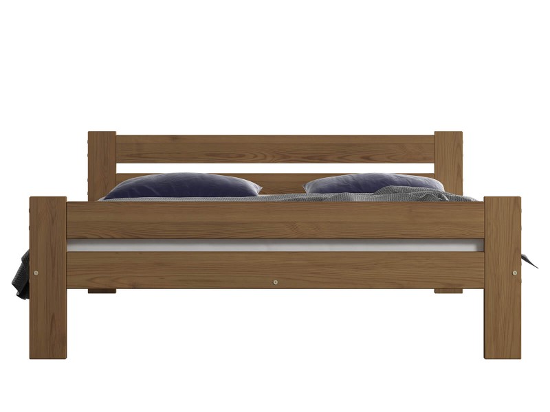 Postel z masivu VitBed 140x200cm Kenta dub s roštem