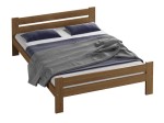 Postel  z masivu VitBed 160x200cm Kenta dub s roštem + Matrace Kassandra 160x200cm