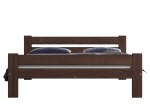 Postel z  masivu VitBed 120x200cm Kenta ořech s roštem