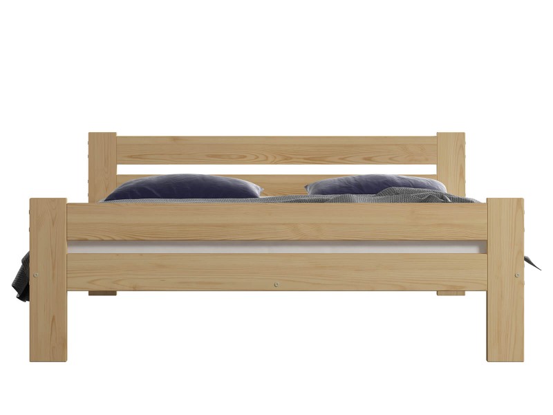 Postel  z masivu VitBed 120x200cm Kenta borovice s roštem + Matrace Kassandra 120x200cm