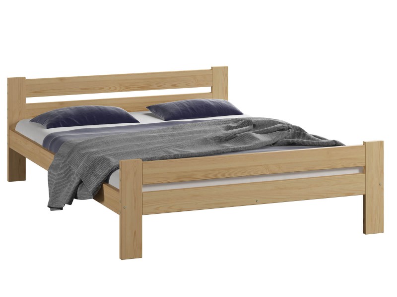 Postel z masivu VitBed 160x200cm Kenta borovice s roštem + Matrace Kassandra 160x200cm