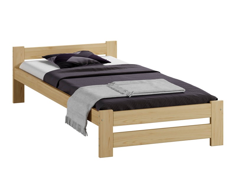 Postel z masivu VitBed 90x200cm Ran borovice s roštem + Matrace Niobé 90x200