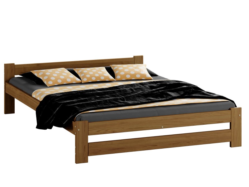 Postel z masivu VitBed 120x200cm Ran dub s roštem + Matrace Niobé 120x200