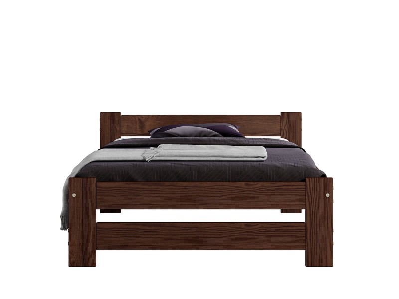 Postel z masivu VitBed 90x200cm Ran ořech s roštem