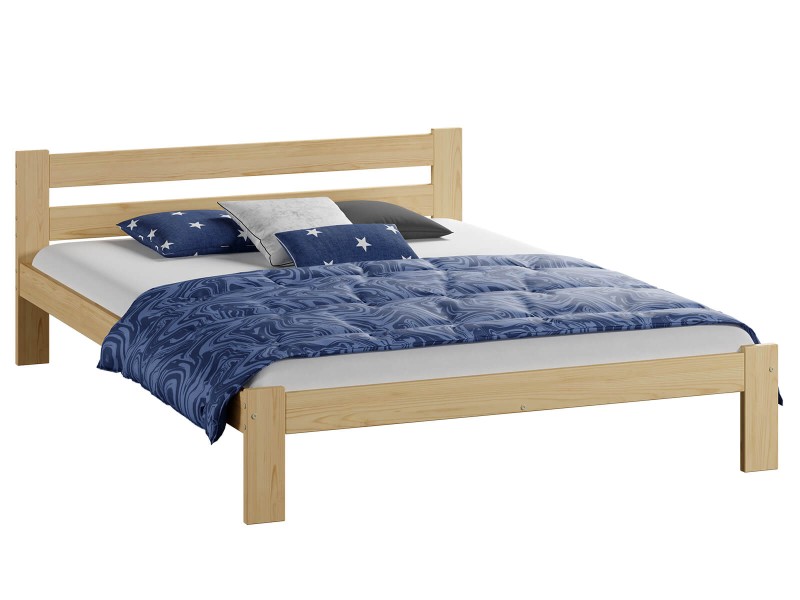 Postel z masivu VitBed  160x200 Akio není lakovaná s roštem