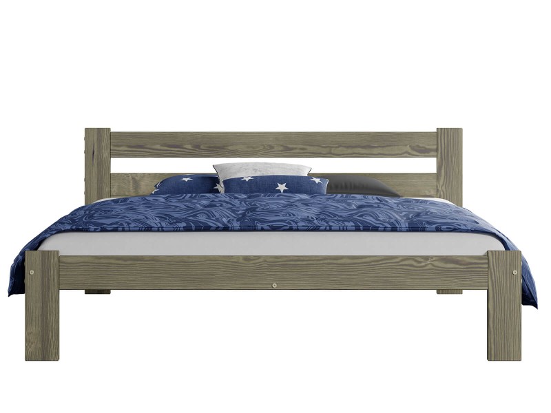 Postel z masivu VitBed 120x200cm Akio lanýžový dub s roštem