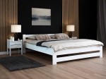 Postel z masivu VitBed 140x200cm Eureka bílá s roštem