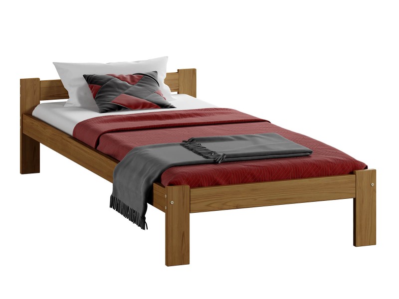 Postel z masivu VitBed 90x200 Isao dub s roštem