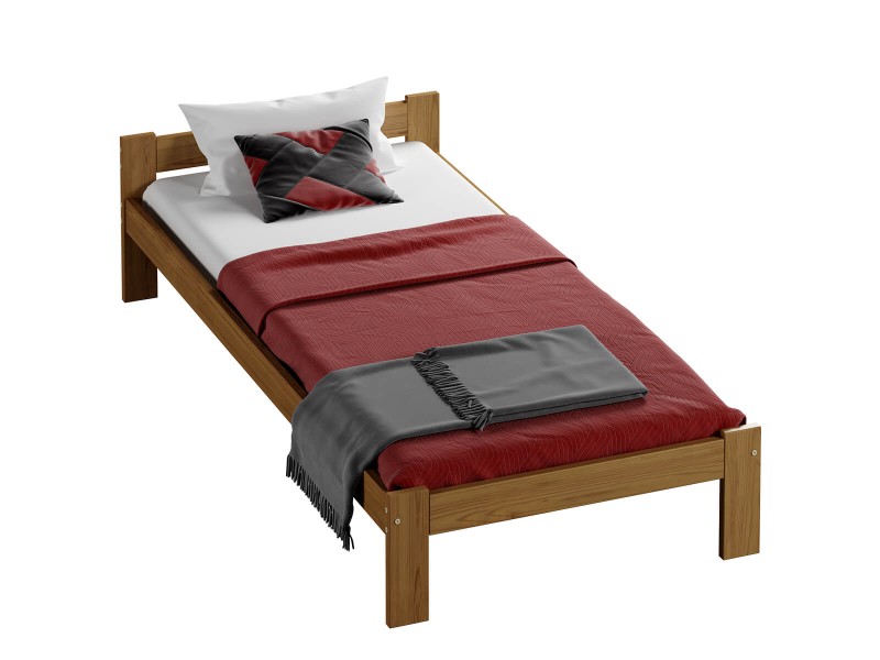 Postel z masivu VitBed 90x200 Isao dub s roštem