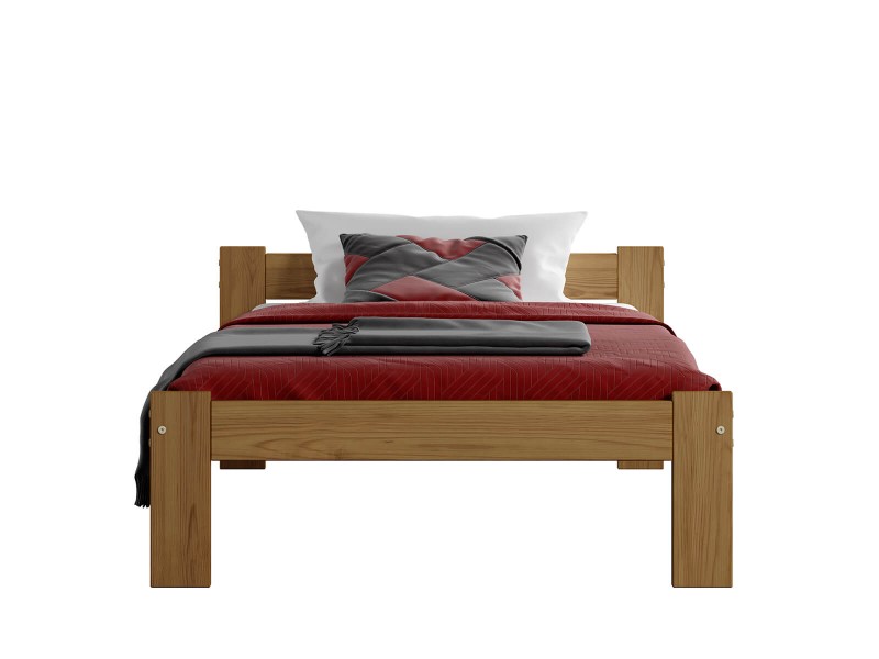 Postel z masivu VitBed 90x200 Isao dub s roštem + Matrace Heka 90x200