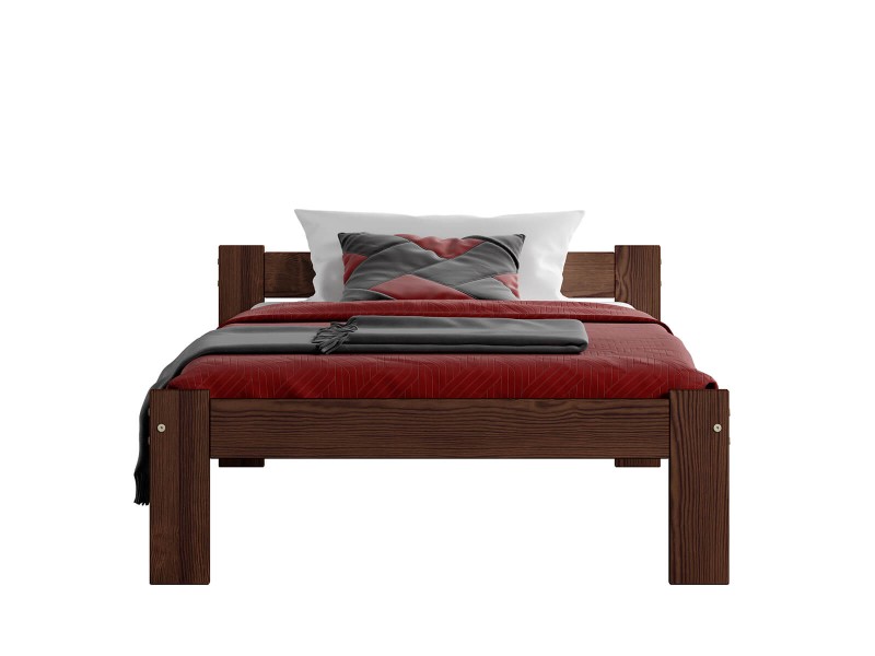 Postel z masivu VitBed 90x200 Isao ořech s roštem + Matrace Heka 90x200