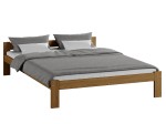 Postel z masivu VitBed120x200 Isao dub s roštem + Matrace Heka 120x200