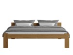 Postel z masivu VitBed120x200 Isao dub s roštem + Matrace Heka 120x200