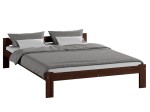 Postel z masivu VitBed 160x200 Isao ořech s roštem + Matrace Heka 160x200