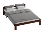 Postel z masivu VitBed 160x200 Isao ořech s roštem + Matrace Heka 160x200