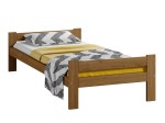 Postel z masivu VitBed 90x200 Fumi dub s roštem