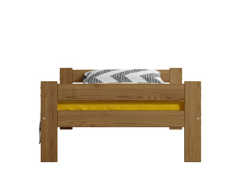 Postel z masivu VitBed 90x200 Fumi dub s roštem