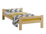 Postel z masivu VitBed 90x200 Fumi borovice s roštem + Matrace Kassandra 90x200