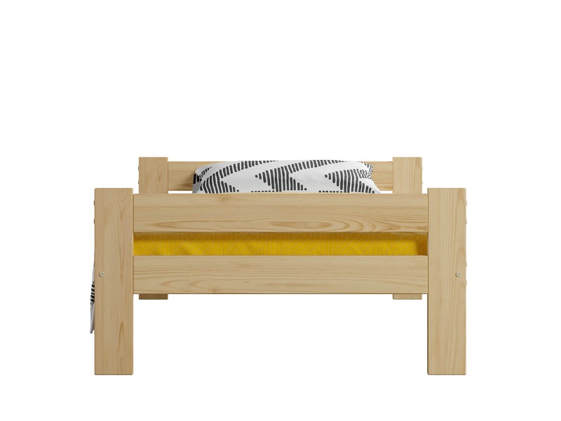 Postel z masivu VitBed 90x200 Fumi borovice s roštem + Matrace Kassandra 90x200