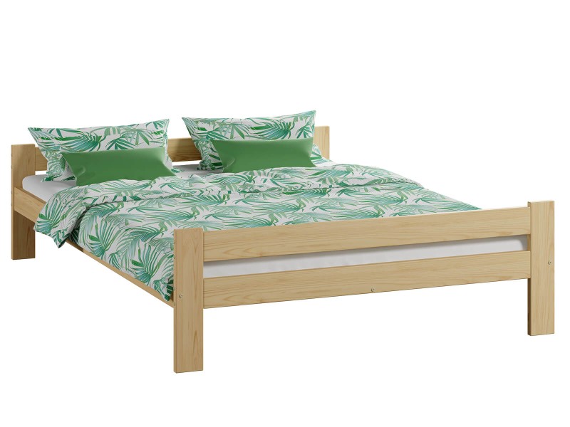 Postel z masivu VitBed 140x200 Fumi borovice s roštem