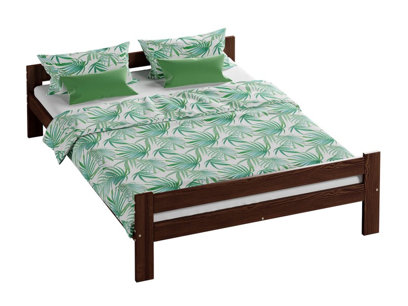 Postel z masivu VitBed 160x200 Fumi ořech s roštem + Matrace Kassandra 160x200