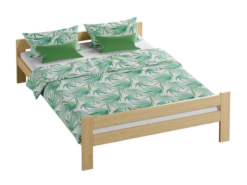 Postel z masivu VitBed 180x200 Fumi není lakovaná s roštem