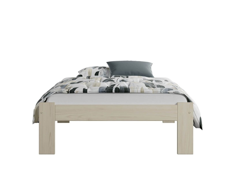 Postel z masivu VitBed 90x200 Anzu bílá borovice s roštem