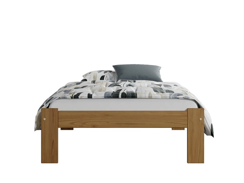 Postel z masivu VitBed 90x200 Anzu dub s roštem + Matrace Karatos 90x200