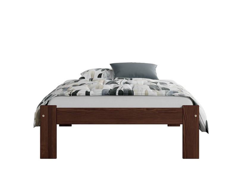 Postel z masivu VitBed 90x200 Anzu ořech s roštem + Matrace Karatos 90x200