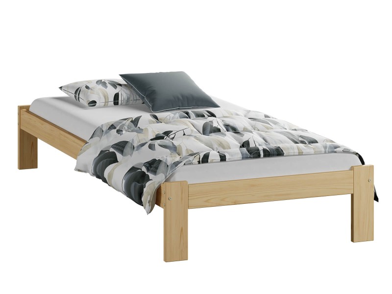 Postel z masivu VitBed 90x200 Anzu borovice s roštem + Matrace Karatos 90x200