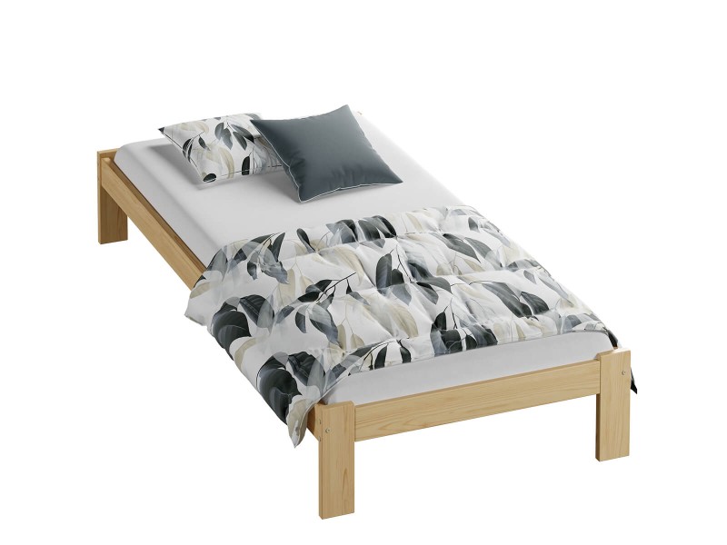 Postel z masivu VitBed 90x200 Anzu borovice s roštem + Matrace Karatos 90x200