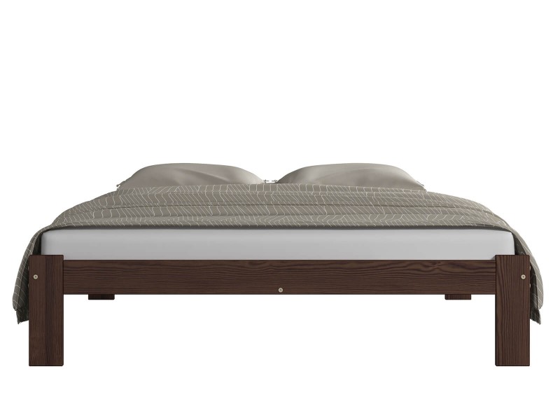 Postel z masivu VitBed 120x200 Anzu ořech s roštem + Matrace Karatos 120x200
