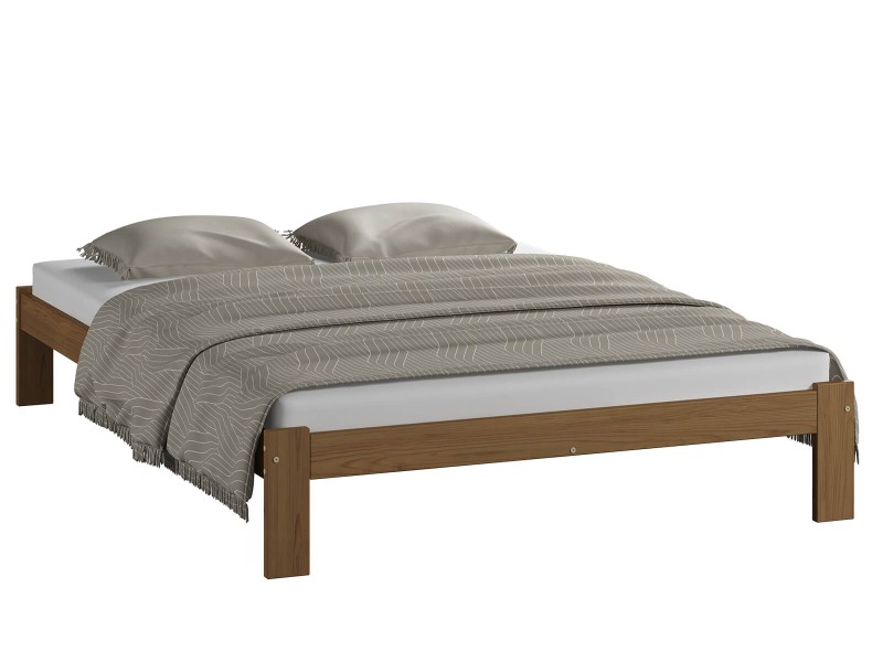 Postel z masivu VitBed 160x200 Anzu dub s roštem + Matrace Karatos 160x200