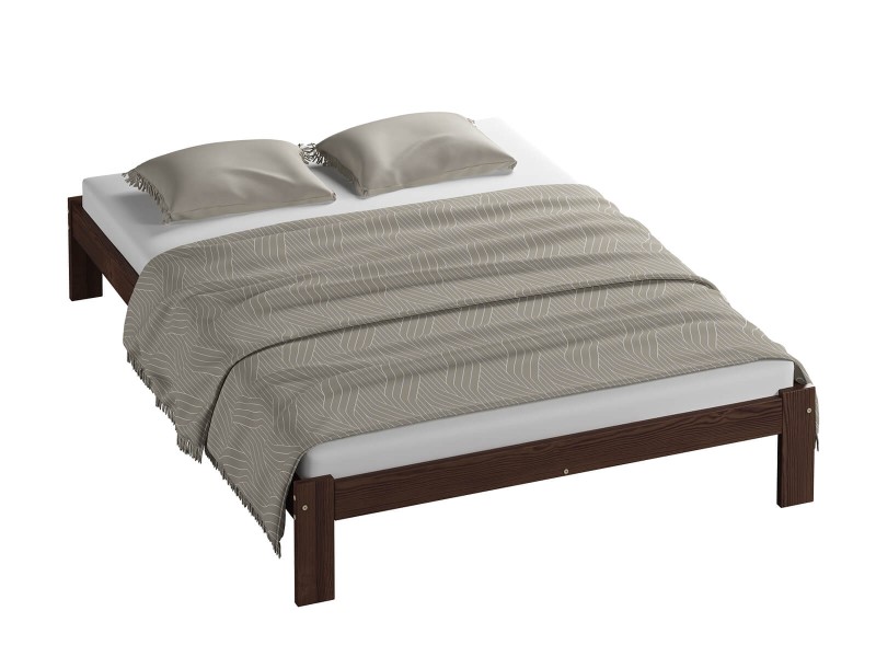 Postel z masivu VitBed 160x200 Anzu ořech s roštem + Matrace Karatos 160x200