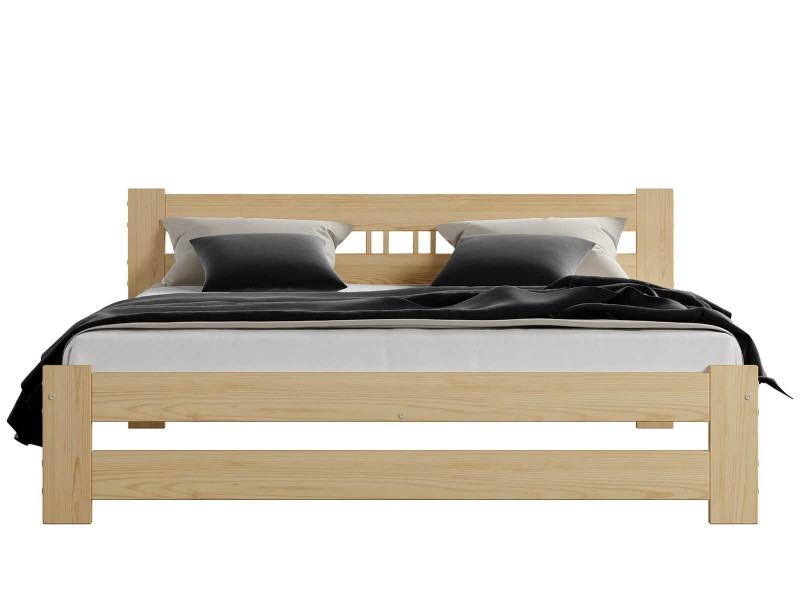 Postel z masivu VitBed 160x200 LUX borovice s roštem
