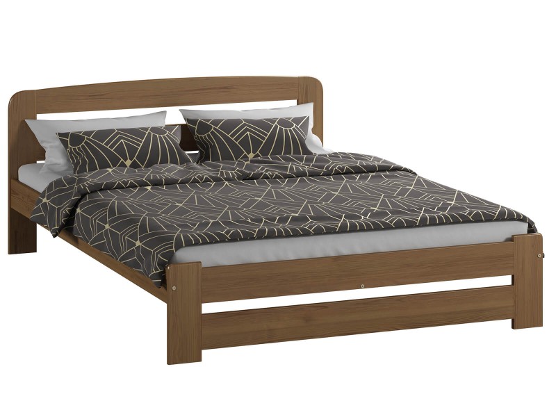 Postel z masivu 180x200 Saša dub s roštem