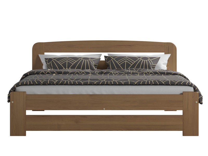 Postel z masivu 180x200 Saša dub s roštem