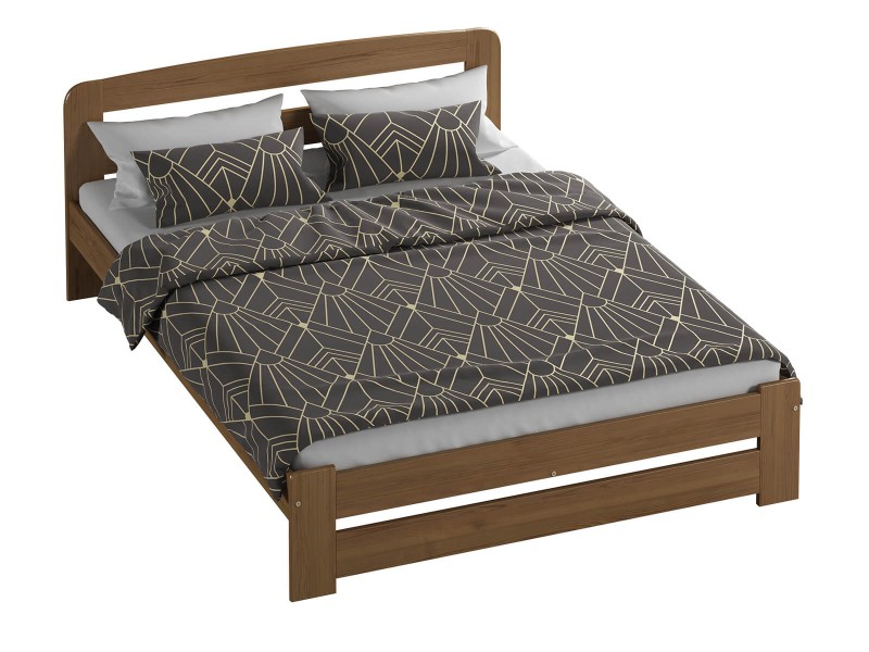 Postel z masivu 180x200 Saša dub s roštem