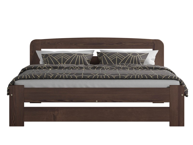 Postel z masivu 180x200 Saša ořech s roštem